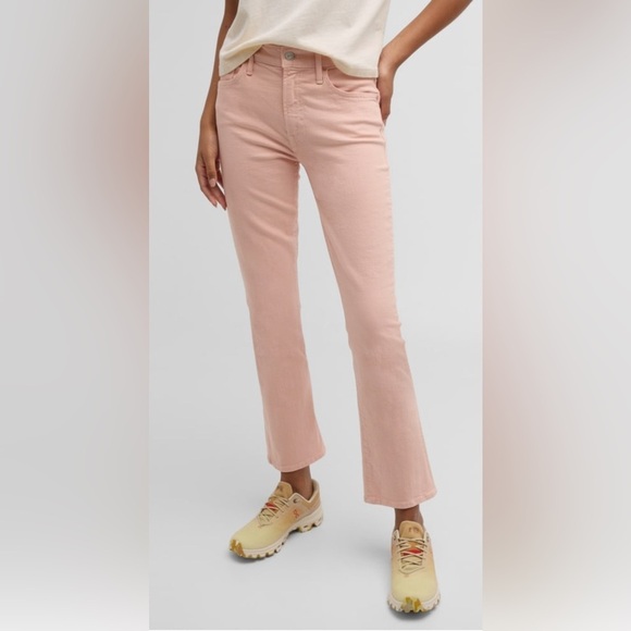 MOTHER Denim - MOTHER The Insider Hover Stretch Mid Rise Crop Bootcut Jeans Peach Size 28